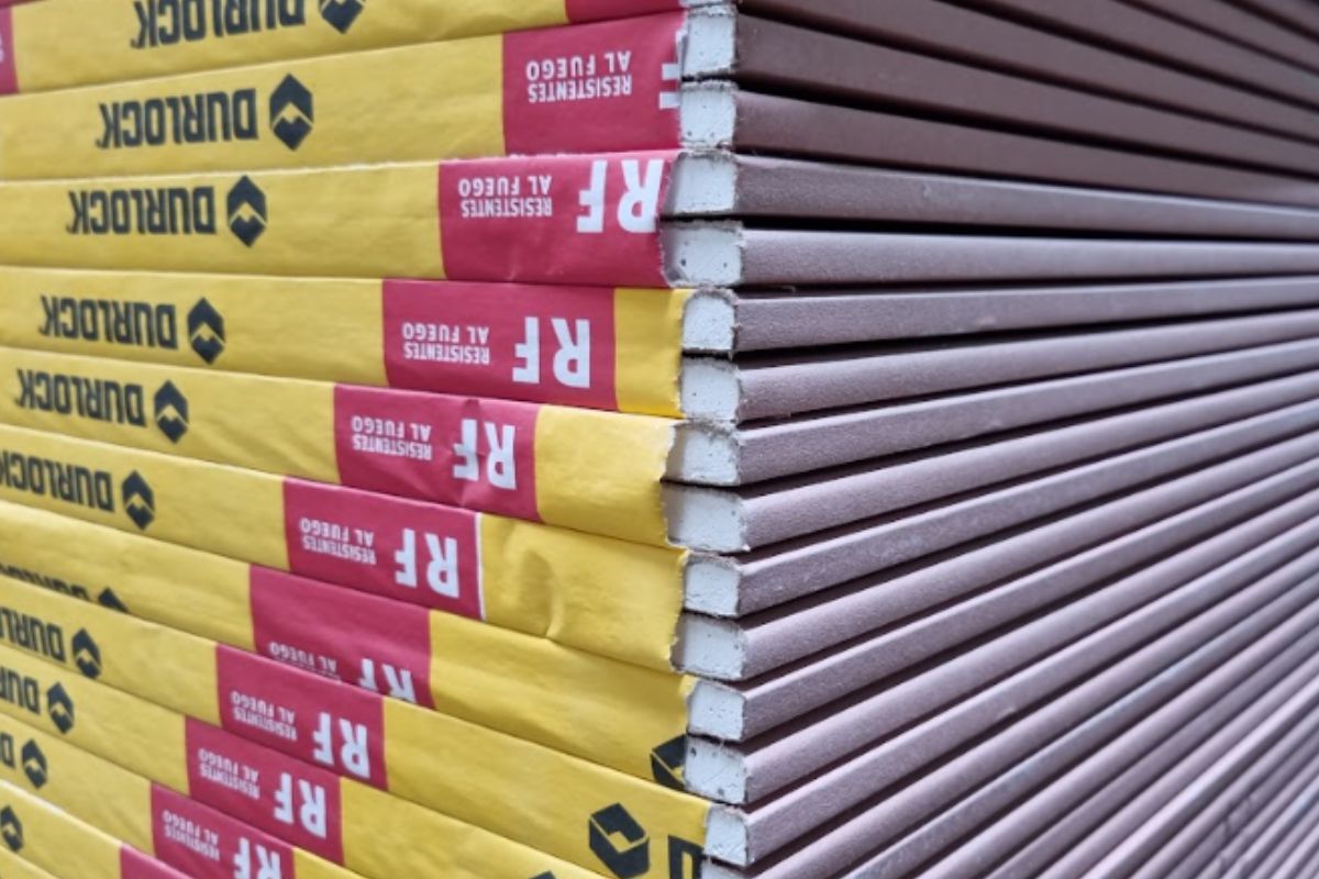 ¿Por qué la construcción en seco tiene buena durabilidad? 2 Placas de Durlock resistentes al fuego. Centro Pinturerías