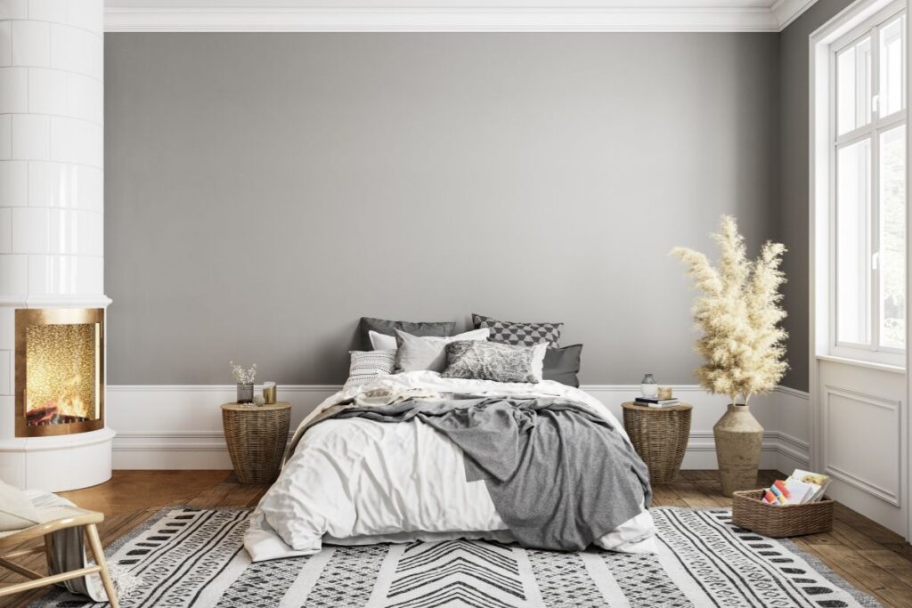 Cómo elegir el color ideal para tu dormitorio 3 Dormitorio pintado de gris