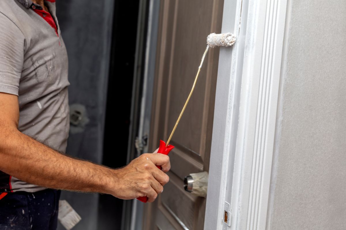 Pintando aberturas de madera