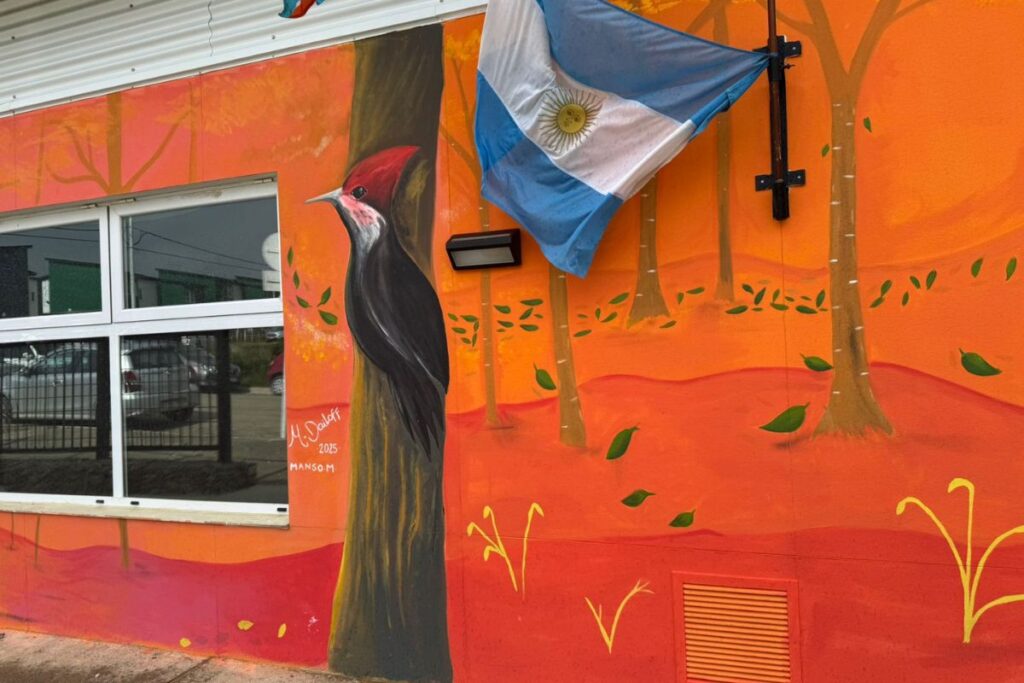 Mural colibrí