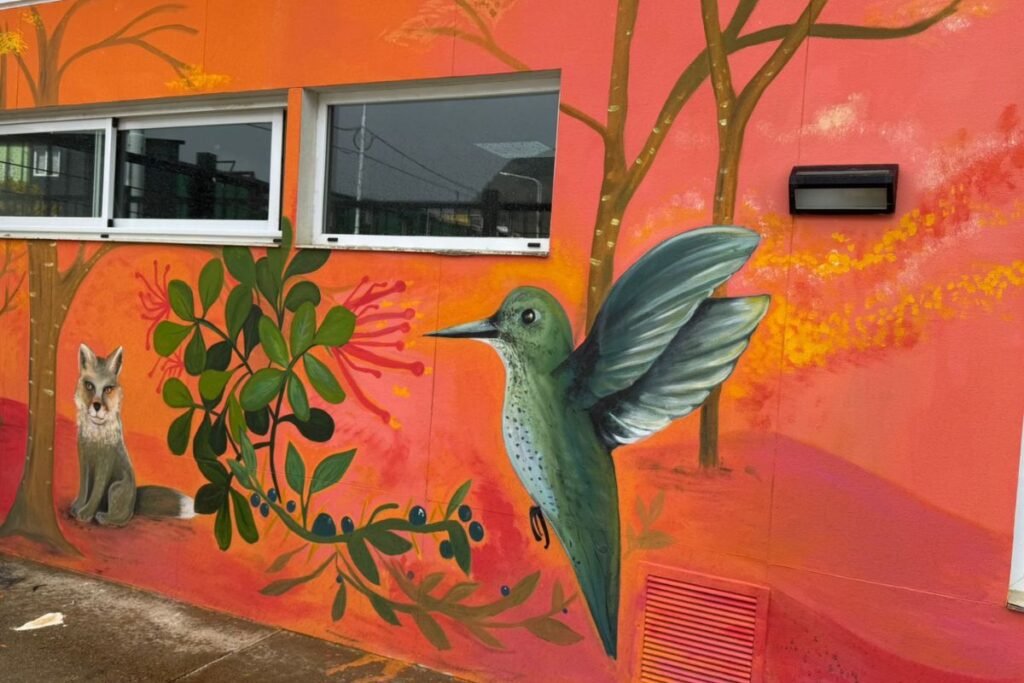 Mural pequeño colibrí 4