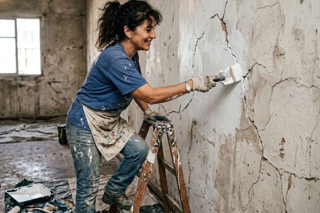 Antes de pintar, revisá estas 7 cosas 2 Grietas en la pared