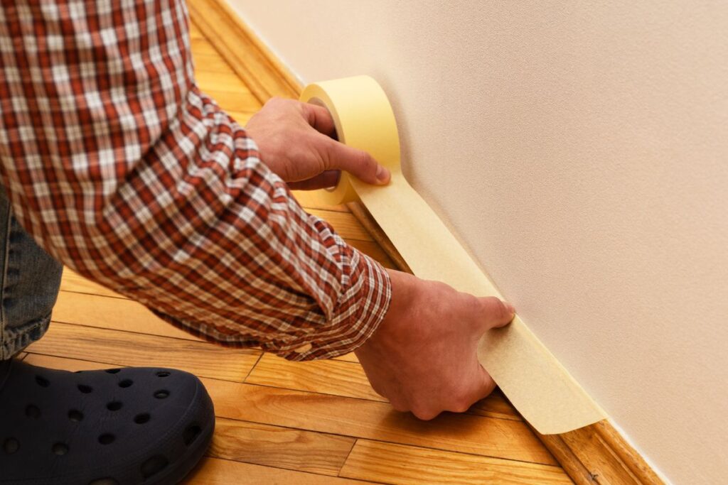 Antes de pintar, revisá estas 7 cosas 5 cinta en zocalos